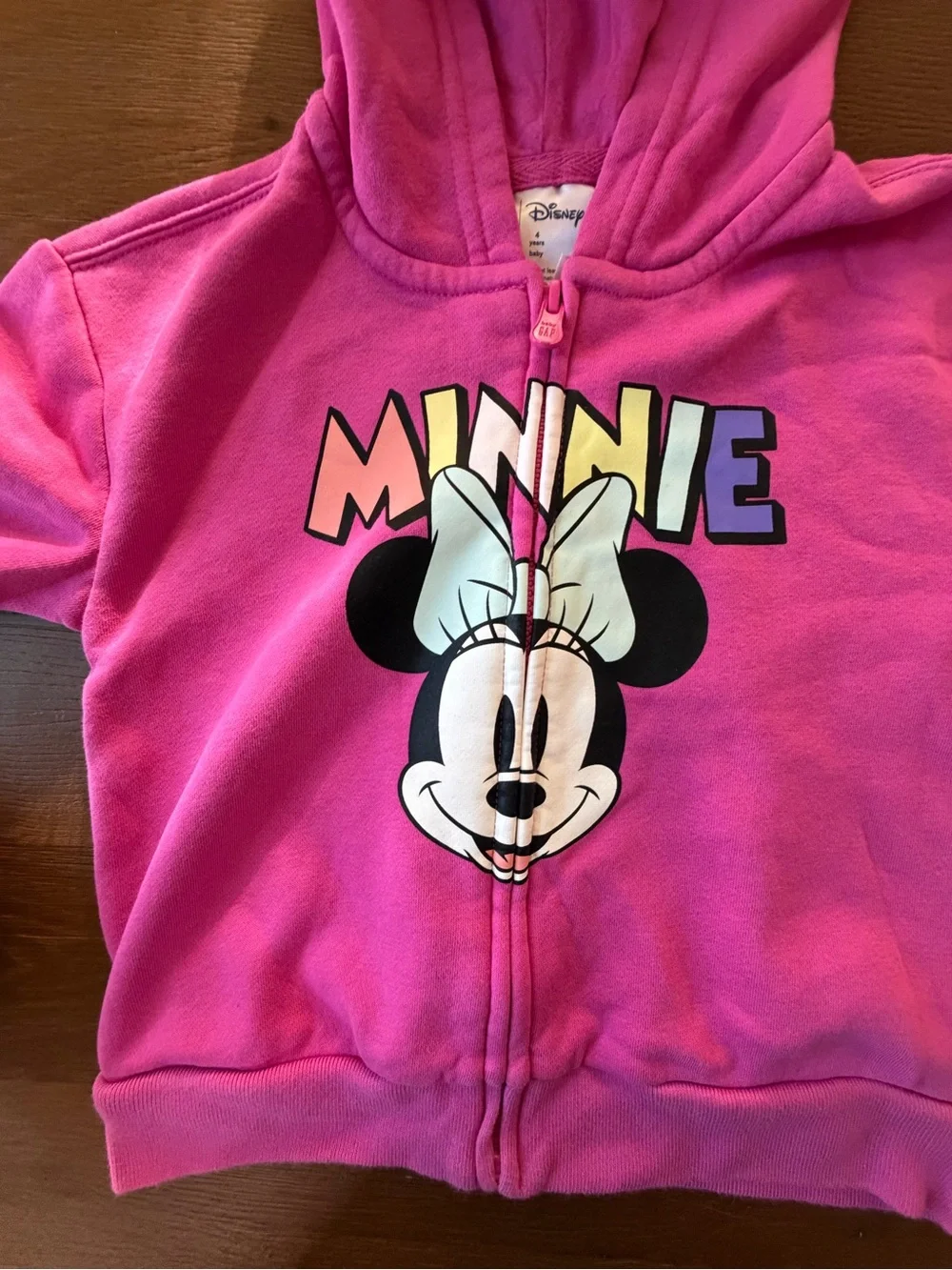 Baby Gap Disney Minnie Mouse Pink Hoodie Jacket Girls 4T